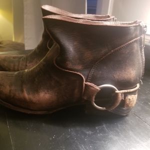 Freebird Motel Brown Distressed Bootie